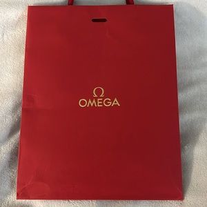 OMEGA Red Gold Designer Watch Luxury Shopping Gift Bag